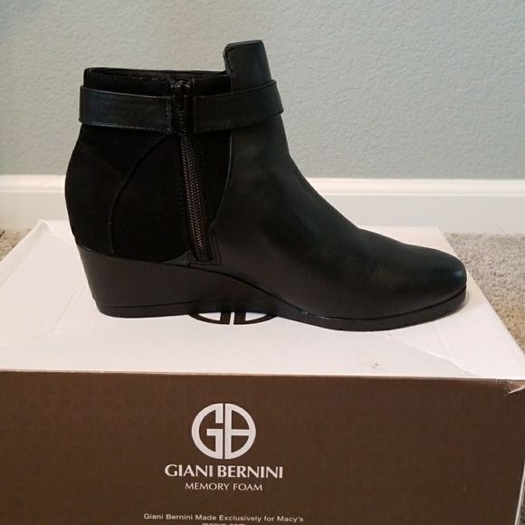 Giani Bernini Leather Ankle Women Boots Size 7M - Picture 3 of 8